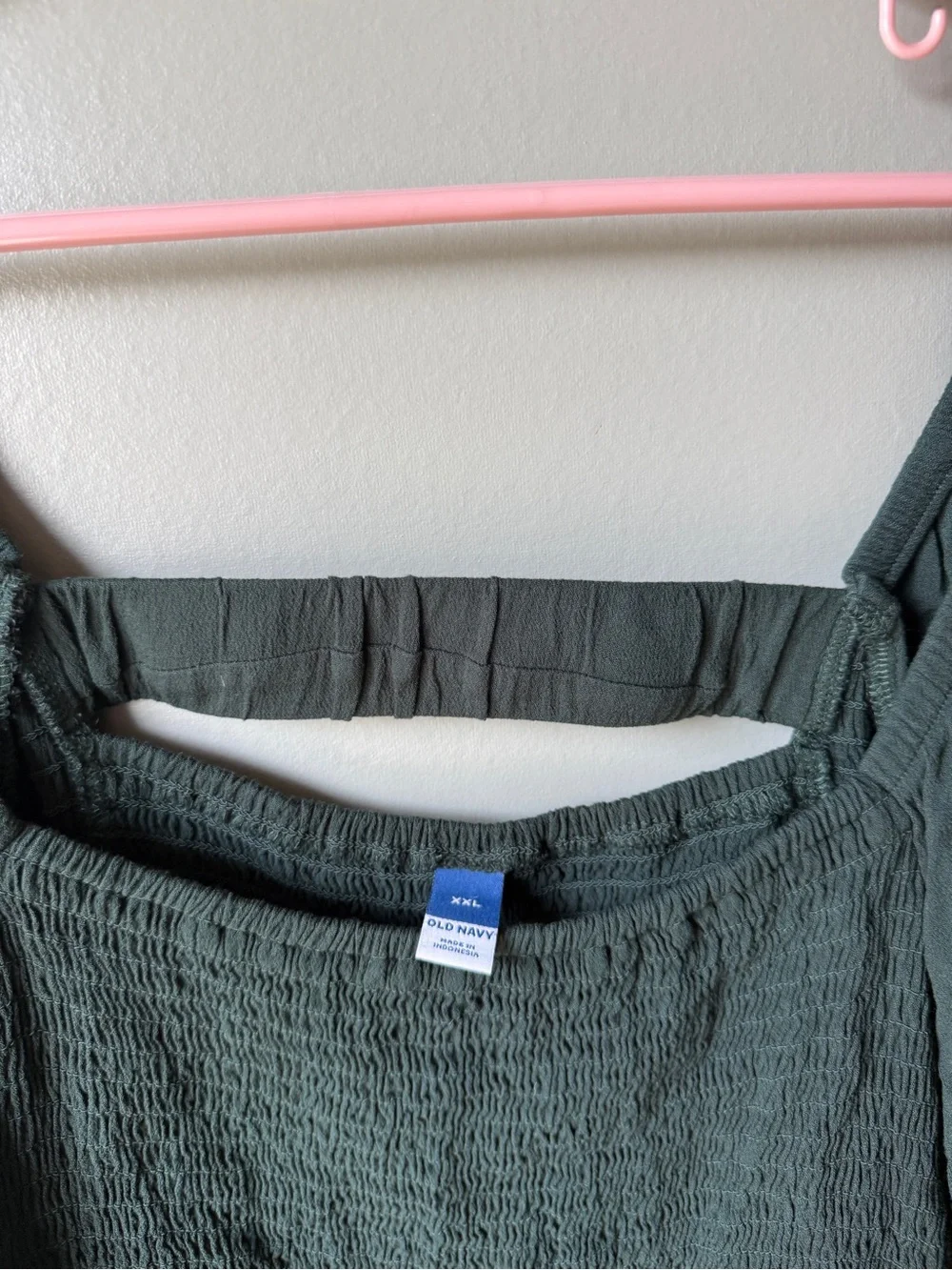 Women’s Smocked Peplum Blouse Puff Sleeve Cottagecore Boho Fairy Green XXL